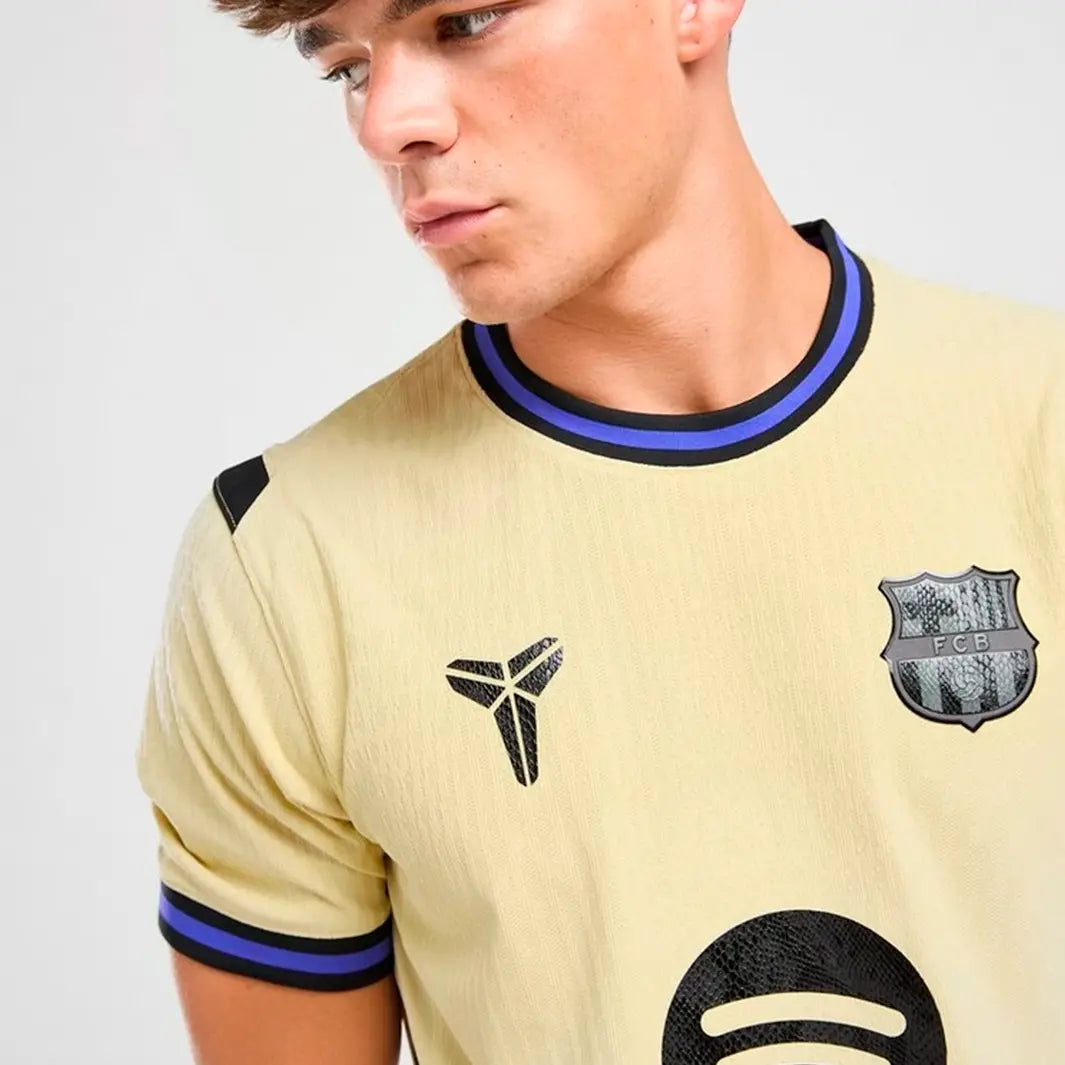 Barcelona x Kobe 2025/26 Away Jersey – Player Version + Patch Champions League