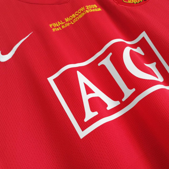 Ronaldo #7 Manchester United Retro Jersey 2007/08 - Long Sleeve