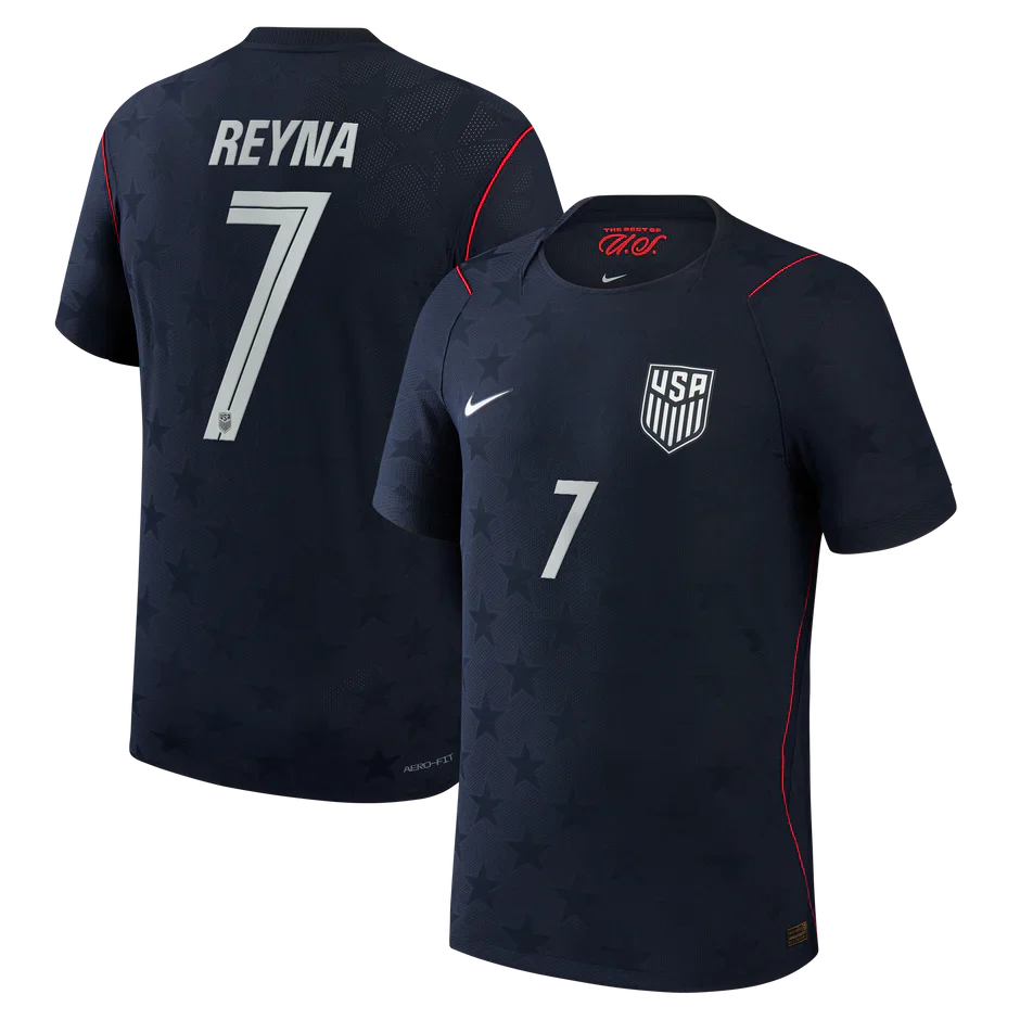 2026 United States USA Away World Cup - Reyna #7 Fan Version