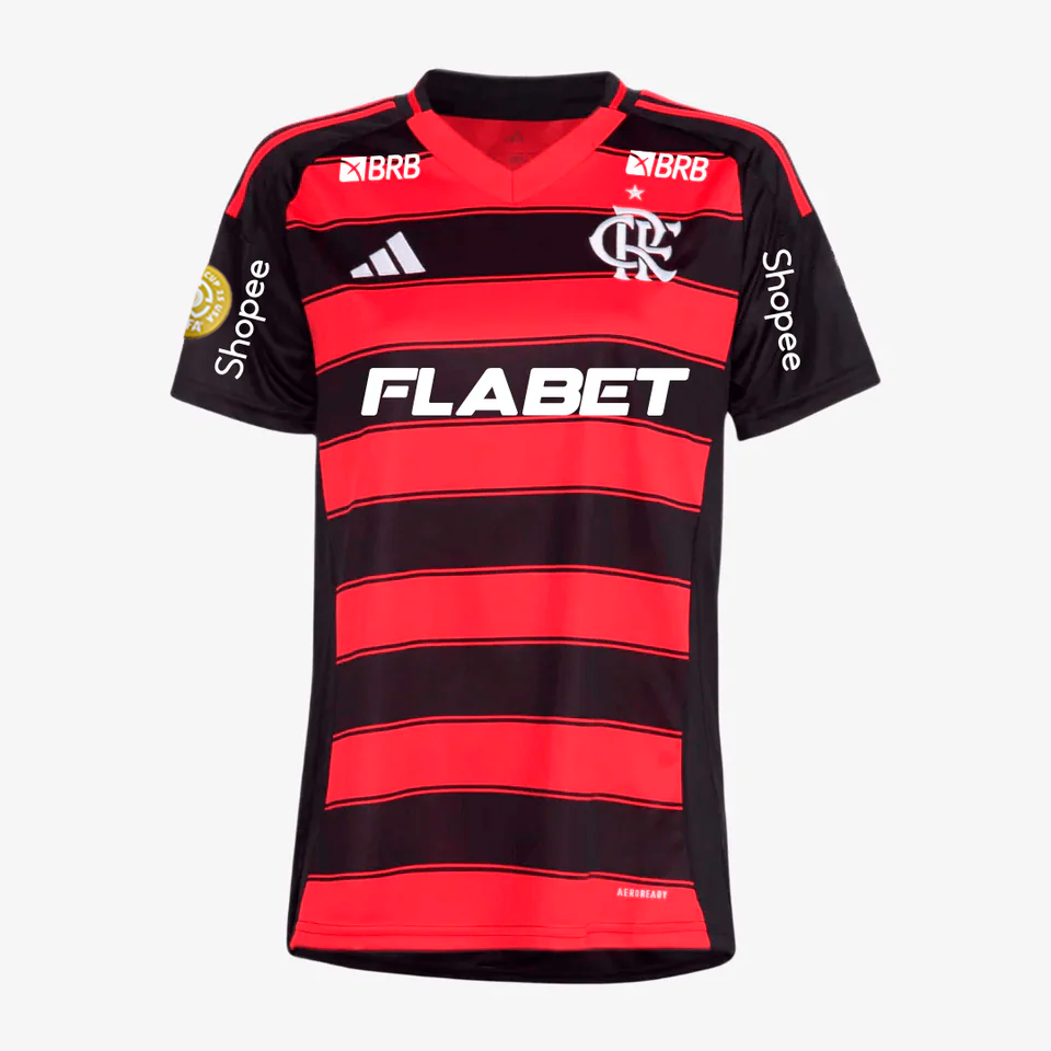 2025/26 Jersey Woman Flamengo I Fan With Sponsors
