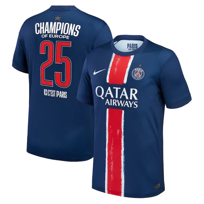 2025 Jersey PSG Paris Saint-Germain European Champions Fan