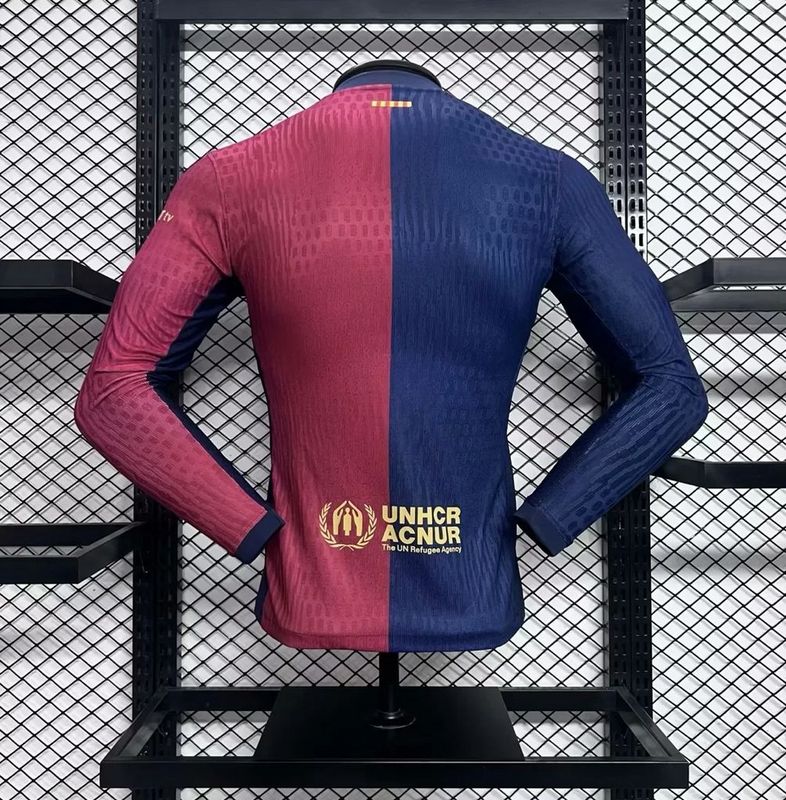 2024/25 Barcelona Home Player Jersey - Long Sleeve