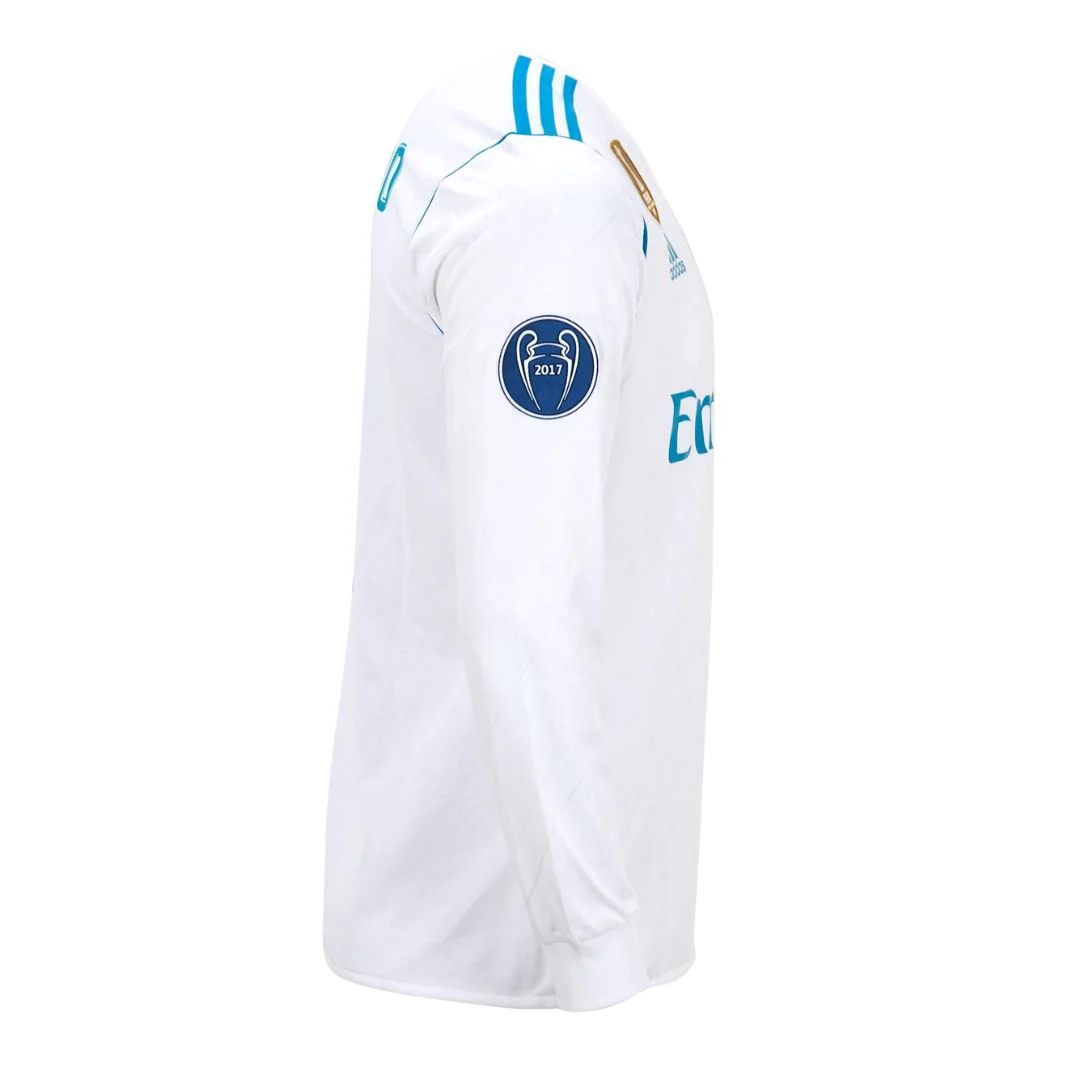 Jersey Real Madrid Retro - 2018 + Patch Champions League + World Cup
