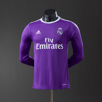 Real Madrid 16/17 Away Long Sleeve Retro Jersey