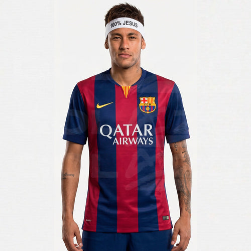 Barcelona Jersey Home Retro 2014/15 + 3 Gifts 🎁