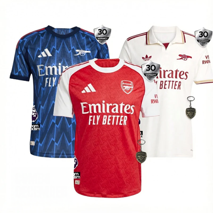 Combo Arsenal 3 Jerseys 25/26 for €94 Free Shipping Worldwide