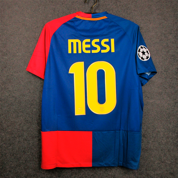 Jersey Barcelona - Men'S Retro 2008/09 + Patch Champions League 🎁