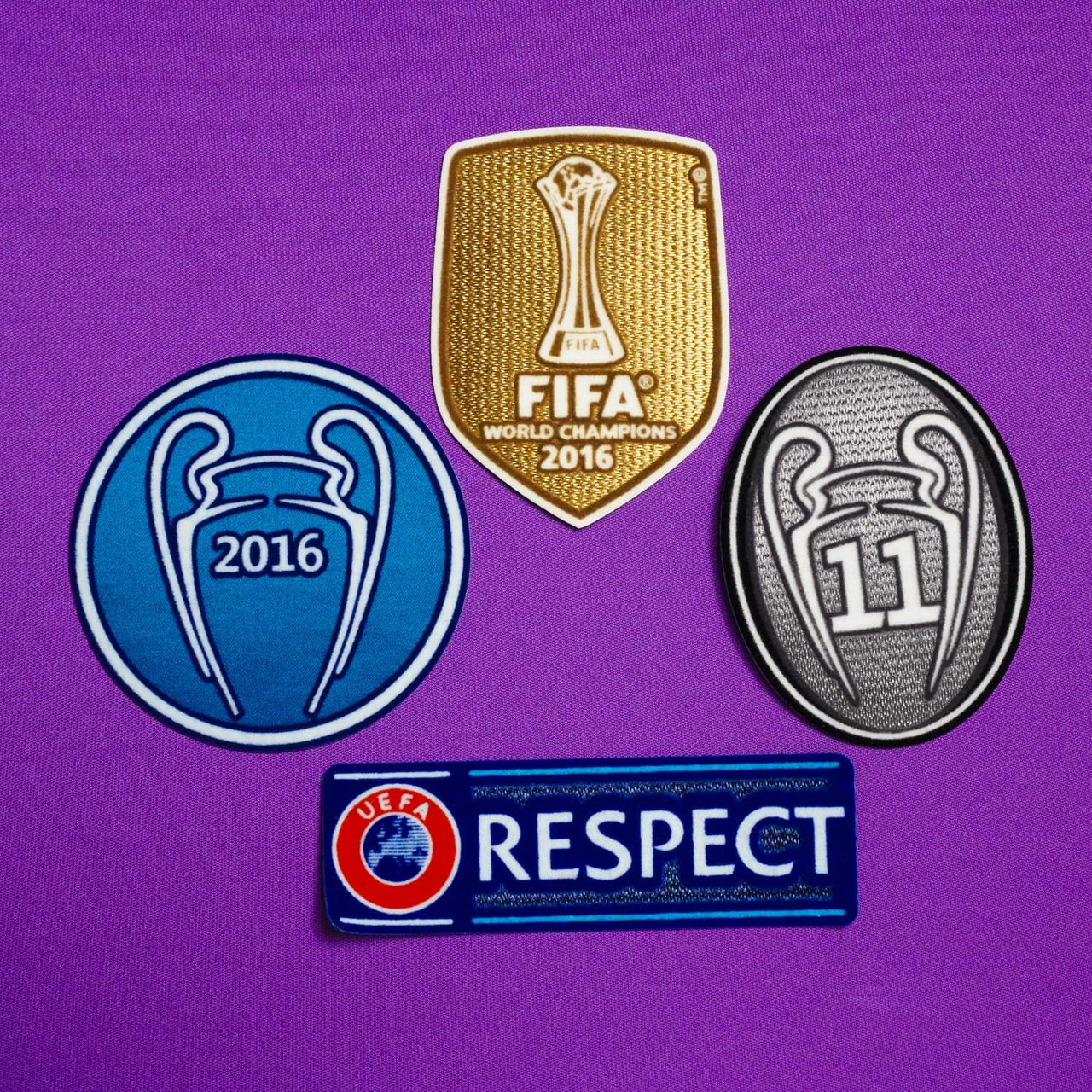 Jersey Real Madrid Retro - 2016/17 + Patch Champions League