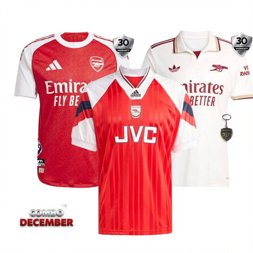 Combo Arsenal 3 Jerseys 25/26 for €94 Free Shipping Worldwide
