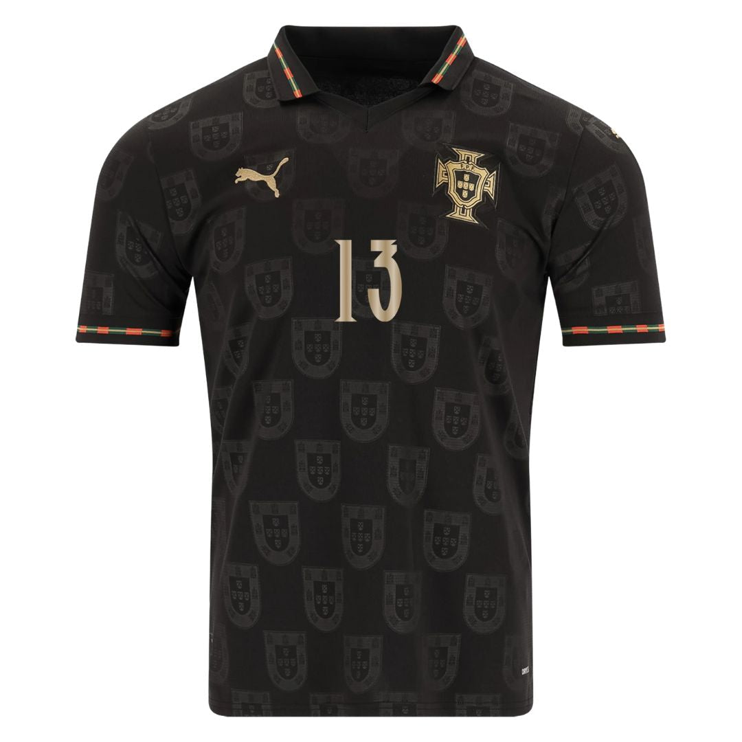2026 Portugal World Cup Fan Jersey Black Panther #13 Eusebio