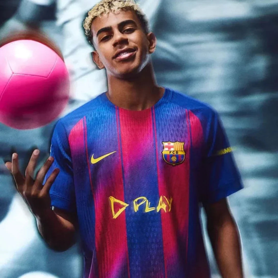 2025/26 Barcelona Ed Sheeran Kit Edition Released - Home Fan Jersey