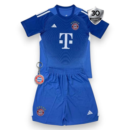 2025/26 Kids Bayern Munich Jersey Goalkeeper Blue