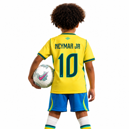 2026 Brazil World Cup I Home - Kids Kit #NEYMAR JR - 10