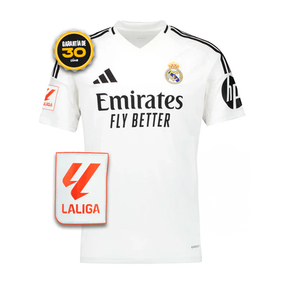 Real Madrid Jersey Home Kit White PATCH LA LIGA 24/25 + GIFTS 🎁
