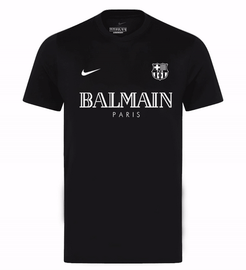JERSEY BARCELONA EDITION LIMITED BALMAIN PARIS BLACK 24/25 MEN'S