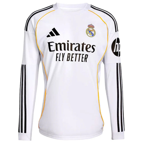Real Madrid Home Jersey 25/26 - Long Sleeve