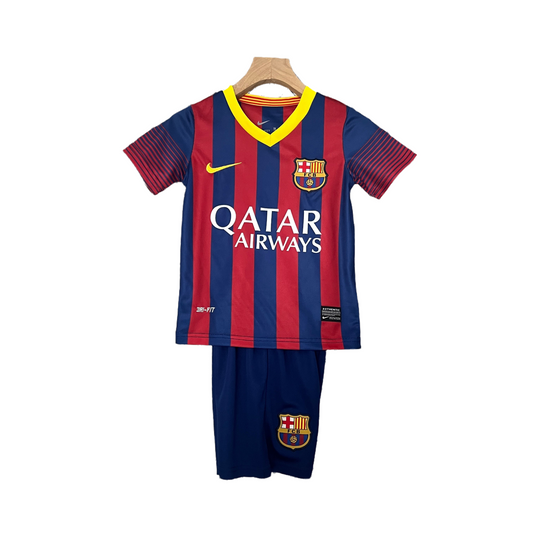 2013/14 Jersey BARCELONA I Kids Kit (Retro)