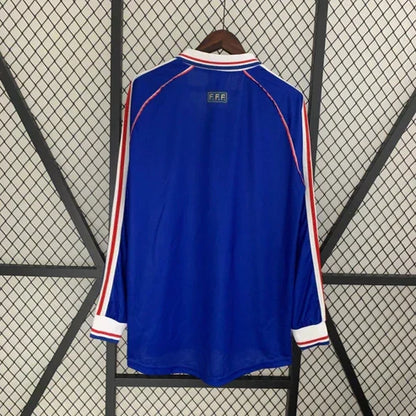 1998 Jersey France I Home Retro Long Sleeve
