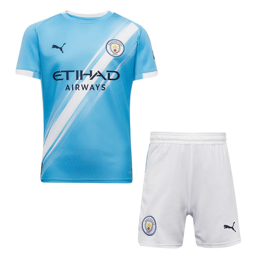 2025/26 Kids Kit Manchester City Home Fan Jersey