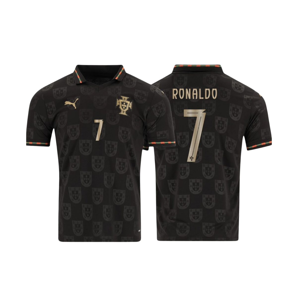 2026 Portugal World Cup Fan Jersey Black Panther #7 Ronaldo
