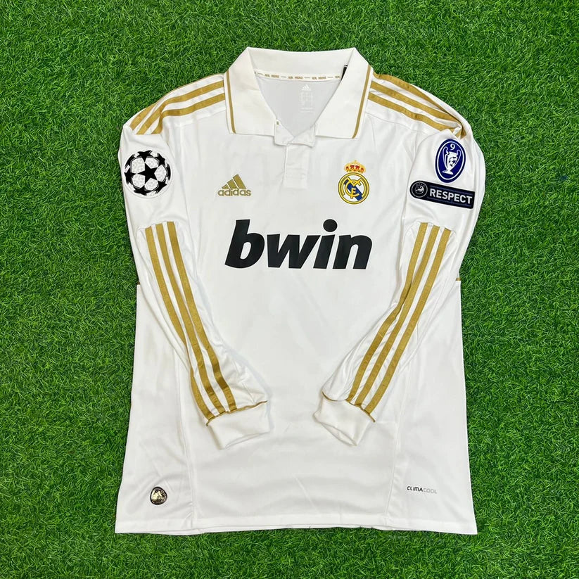 #RONALDO7 Real Madrid 2011-2012 White Long Sleeve Jersey