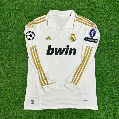 #RONALDO7 Real Madrid 2011-2012 White Long Sleeve Jersey