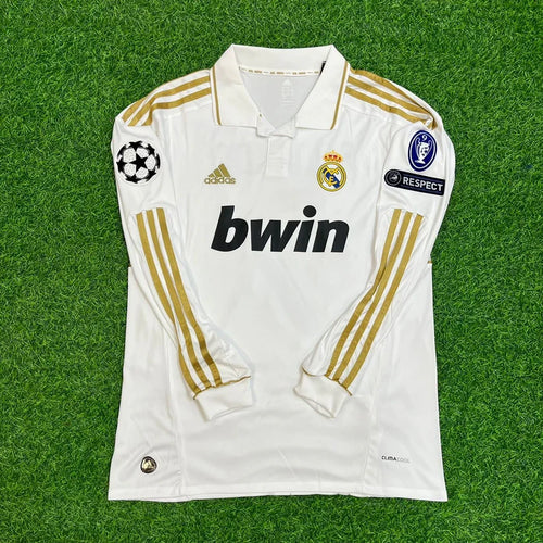 #RONALDO7 Real Madrid 2011-2012 White Long Sleeve Jersey
