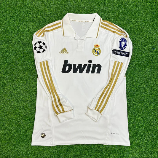 #RONALDO7 Real Madrid 2011-2012 White Long Sleeve Jersey