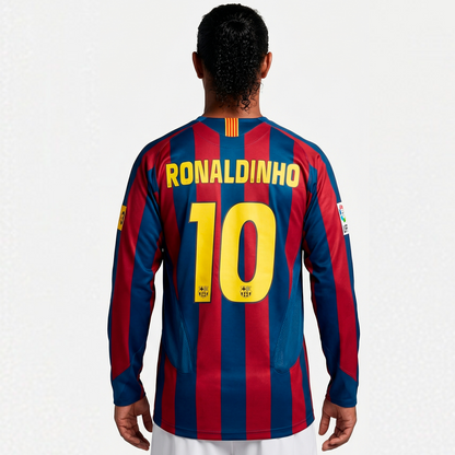 FC Barcelona 2005/06 Retro Long Sleeve Jersey