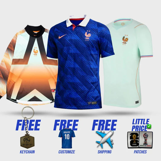 COMBO France Home, Away and Goalkeeper World Cup 2026