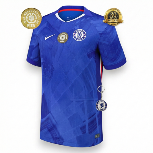 Chelsea Player Home Jersey 25/26 with World Champions - Patch