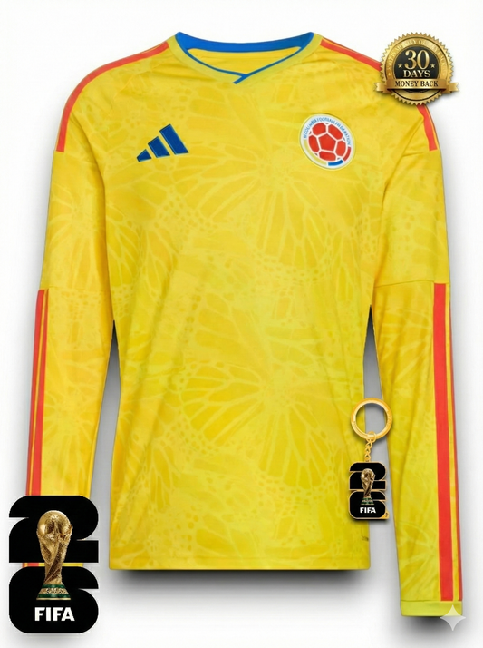 Colombia World Cup 2026 Jersey Player Version - Long Sleeve