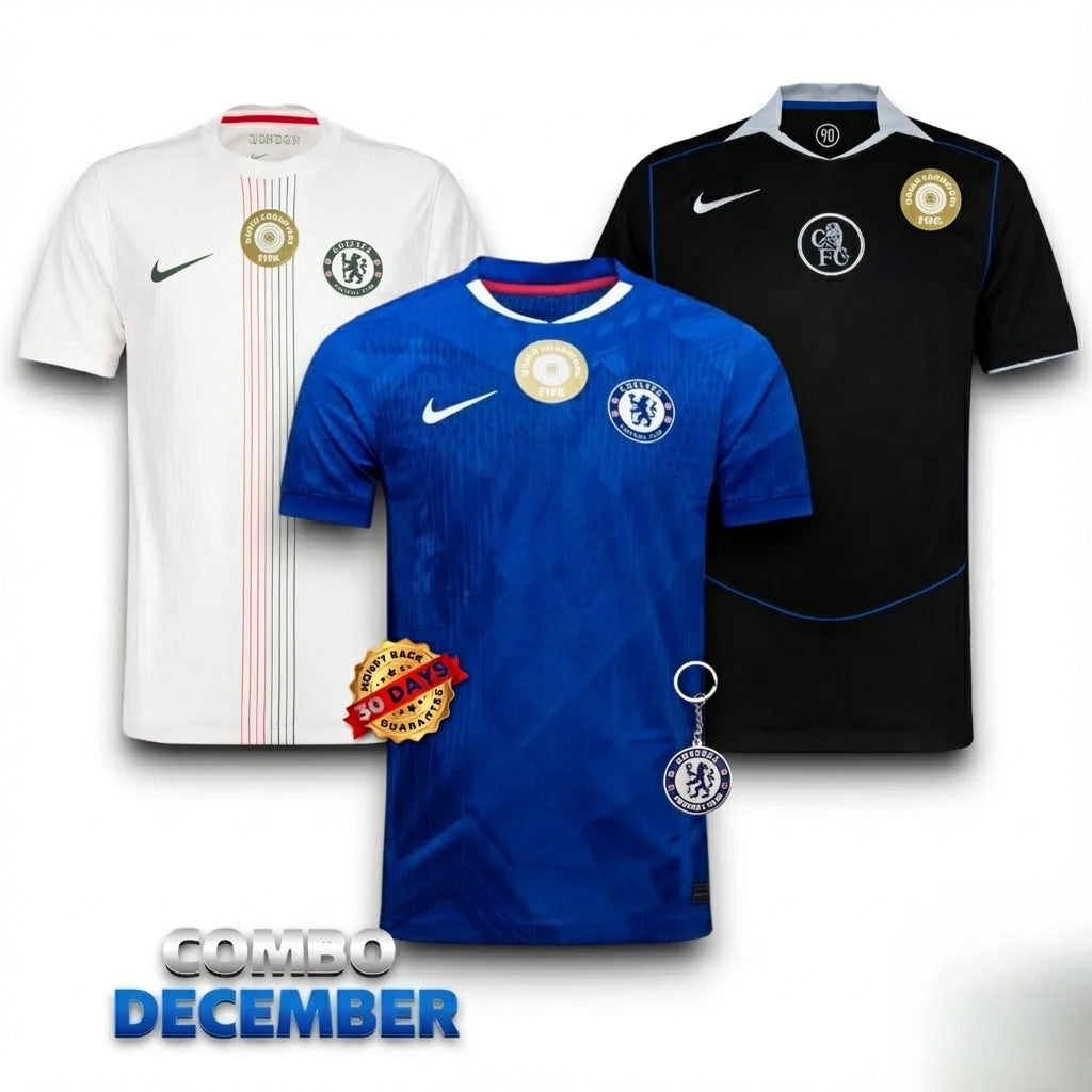 Combo Chelsea 3 Jerseys 25/26 for € 94 + World Champion Patch