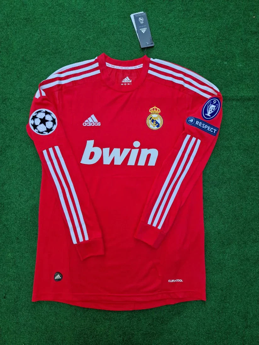 #CR7 Real Madrid 2011-2012 Red Long Sleeve Jersey