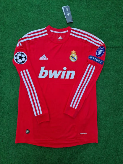 #CR7 Real Madrid 2011-2012 Red Long Sleeve Jersey