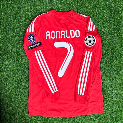 #CR7 Real Madrid 2011-2012 Red Long Sleeve Jersey