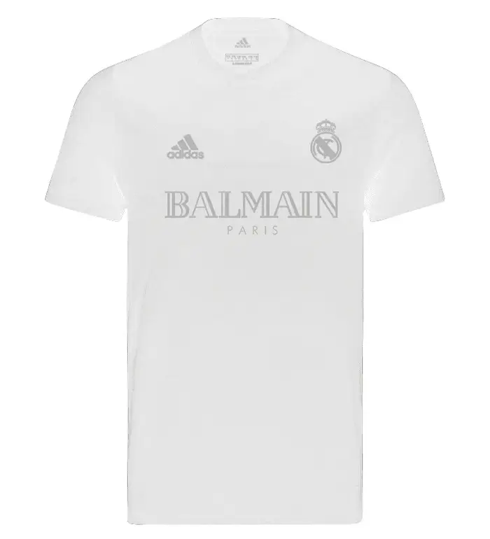 Jersey REAL MADRID LIMITED EDITION BALMAIN PARIS WHITE 24/25 MEN'S