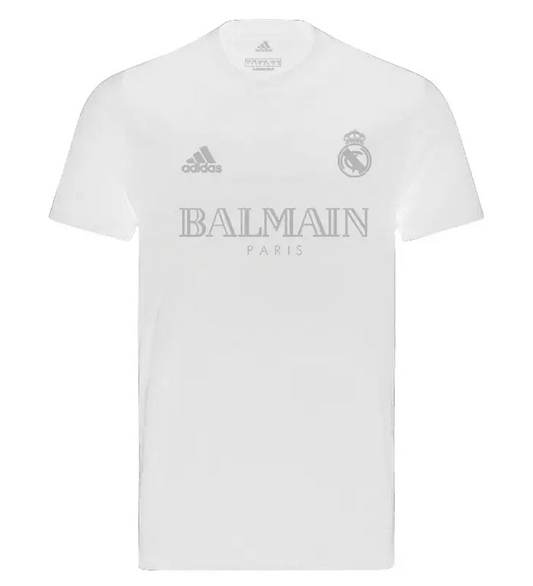 Jersey REAL MADRID LIMITED EDITION BALMAIN PARIS WHITE 24/25 MEN'S