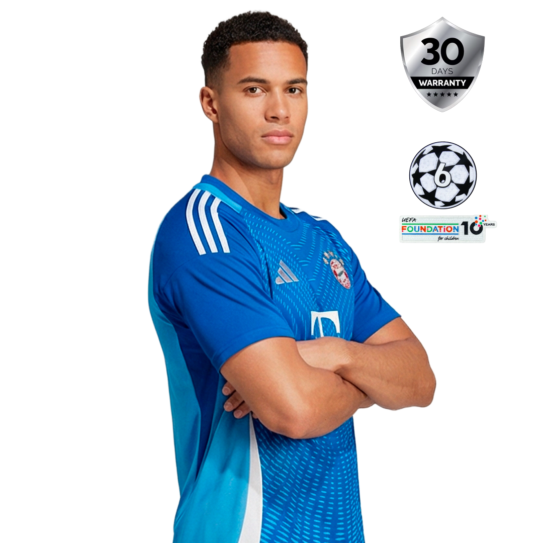 Bayern Munich Goalkeeper Blue Jersey 2025/26
