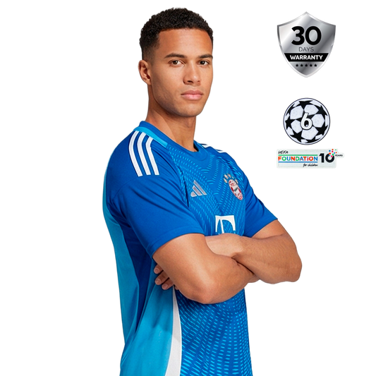 Bayern Munich Goalkeeper Blue Jersey 2025/26