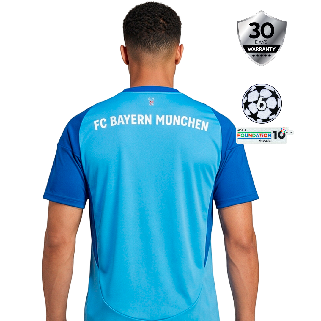 Bayern Munich Goalkeeper Blue Jersey 2025/26