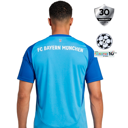 Bayern Munich Goalkeeper Blue Jersey 2025/26