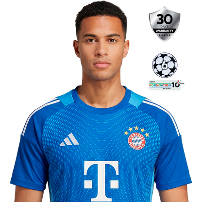 Bayern Munich Goalkeeper Blue Jersey 2025/26