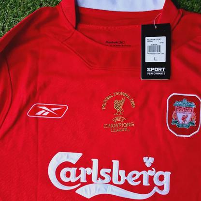 Liverpool 2005 Champions League Final Red Retro Jersey