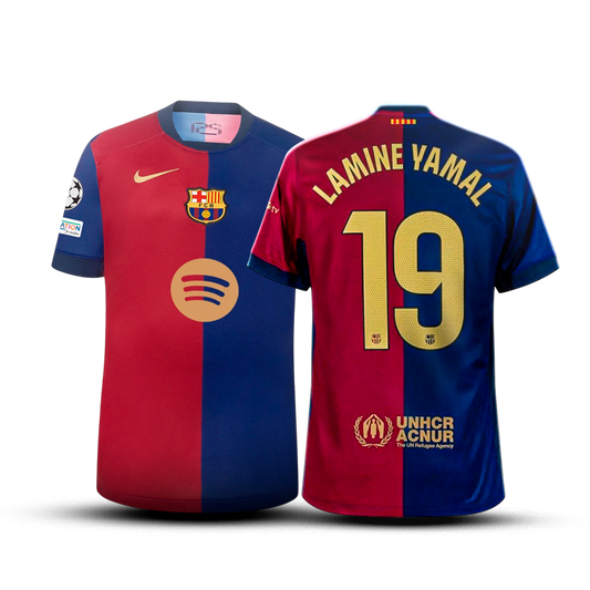 Jersey Barcelona - Home Kit + Patch Champions League 🎁