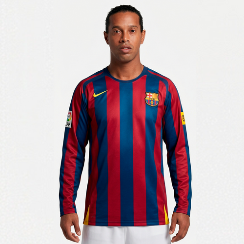 FC Barcelona 2005/06 Retro Long Sleeve Jersey