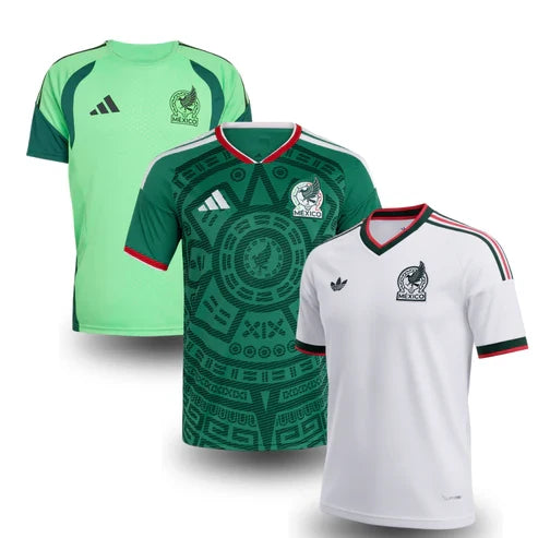 2026 Mexico World Cup 3-Pack Fan - Home, Away & Training