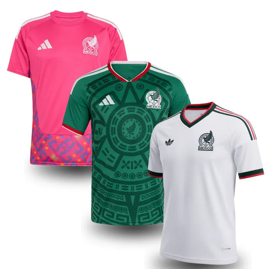 2026 Mexico World Cup 3-Pack Fan - Home, Away & Goalkeeper