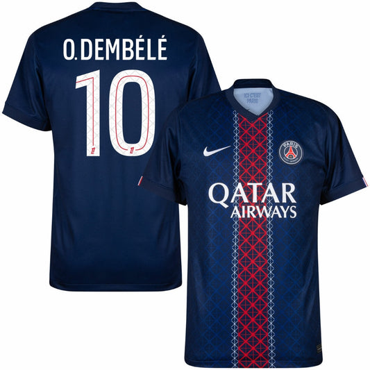 2025/26 Jersey PSG Paris Saint-Germain I Home Fan - O.Dembélé #10