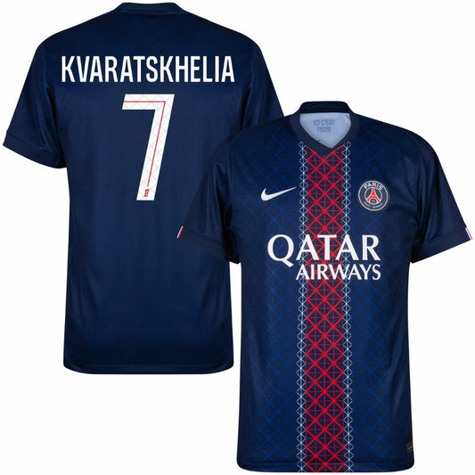2025/26 Jersey PSG Paris Saint-Germain I Home Fan - Kvaratskhelia #7